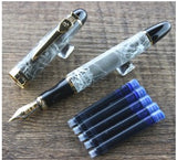 Marble Blue Gold Fountain Pen