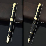 Luxury Brand Black Metal Pump Fountain Pen
