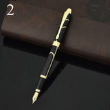 Luxury Brand Black Metal Pump Fountain Pen